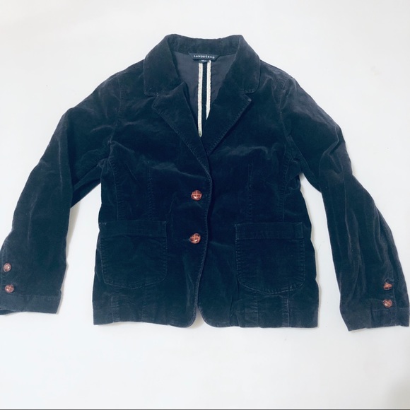 Lands' End Other - Lands' End Girl's Velvet Blue Blazer Size 12+
